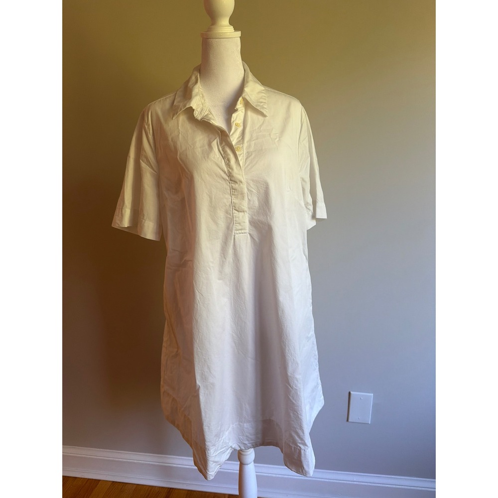 Old Navy Cream Short Sleeve Polo Mini Dress